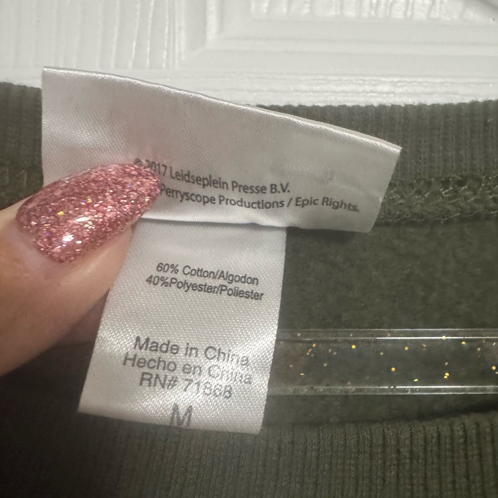 AC/DC Olive Green Sweatshirt - Picture 4 of 6